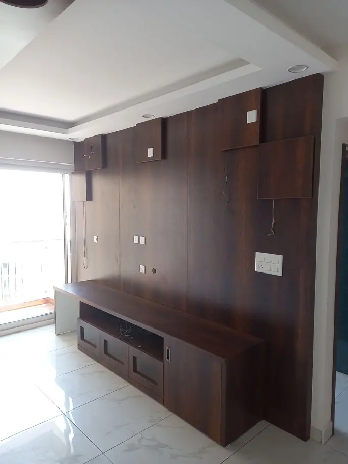 2BHK Interior Design Aqua Whitefield Home 1 Bangalore — TouchWood Studio