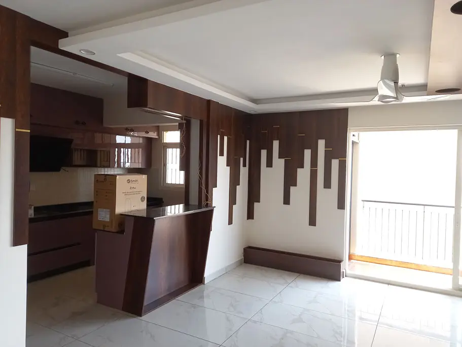 2BHK Interior Design Aqua Whitefield Home 1 Bangalore — TouchWood Studio