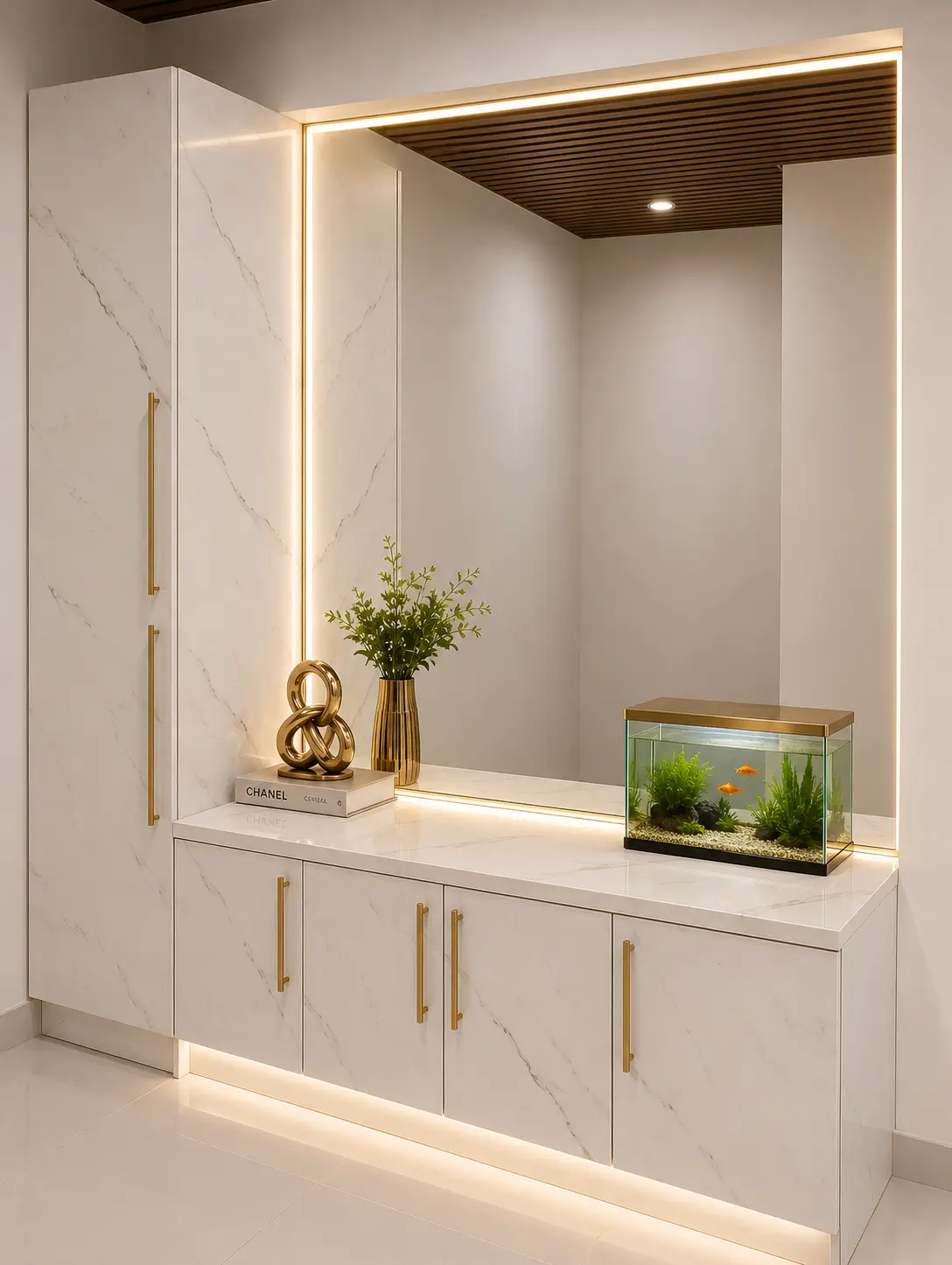 Adarsh Pine Coart Bangalore interior project by TouchWood Studio